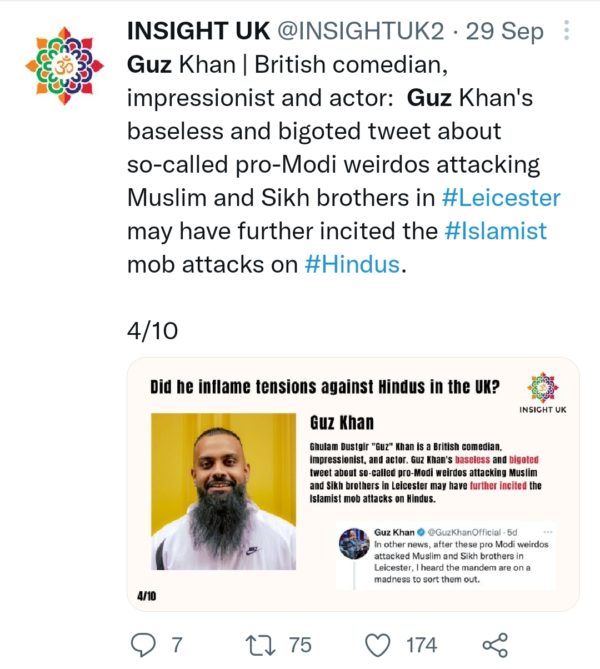 Laporan: Organisasi Hindutva INSIGHT UK Targetkan Muslim Inggris